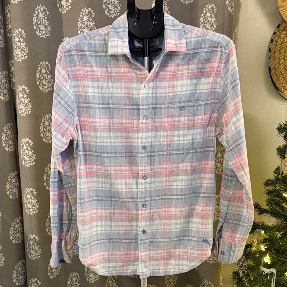 Tommy Bahama Beachfront Cord Multicolor Plaid Button-Down Shirt